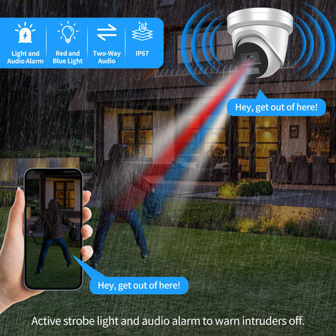 EmpireTech IPC-T2387G3-SLRB 1/1.8"CMOS 8MP Smart Hybrid Light with ColorVu Fixed Turret Network Camera, DS-2CD2387G3-LIS2UY/S(L)(RB) EmpireTech IPC-T2387G3-SLRB 1/1.8"CMOS 8MP Smart Hybrid Light with ColorVu Fixed Turret Network Camera, DS-2CD2387G3-LIS2UY/S(L)(RB)