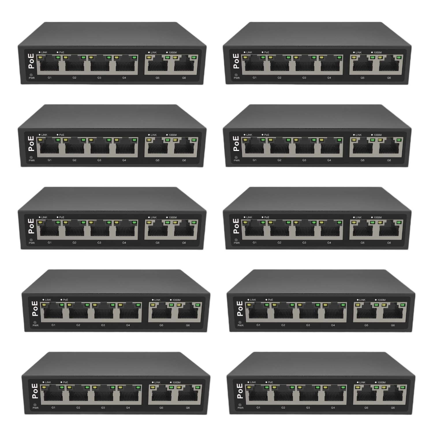 EmpireTech POE4CH-110W Gigabit 6-port PoE switch - EmpireTech