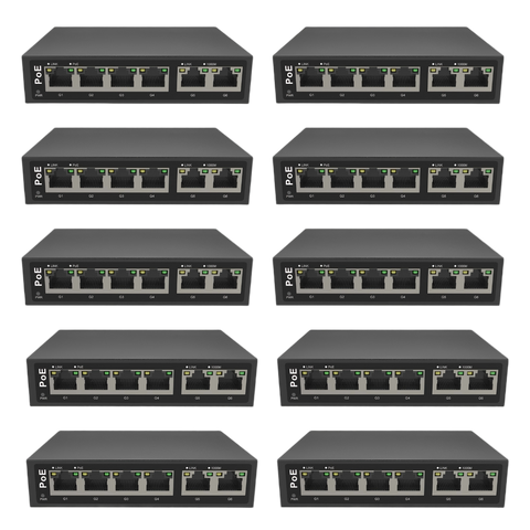 EmpireTech POE4CH-110W Gigabit 6-port PoE switch - EmpireTech