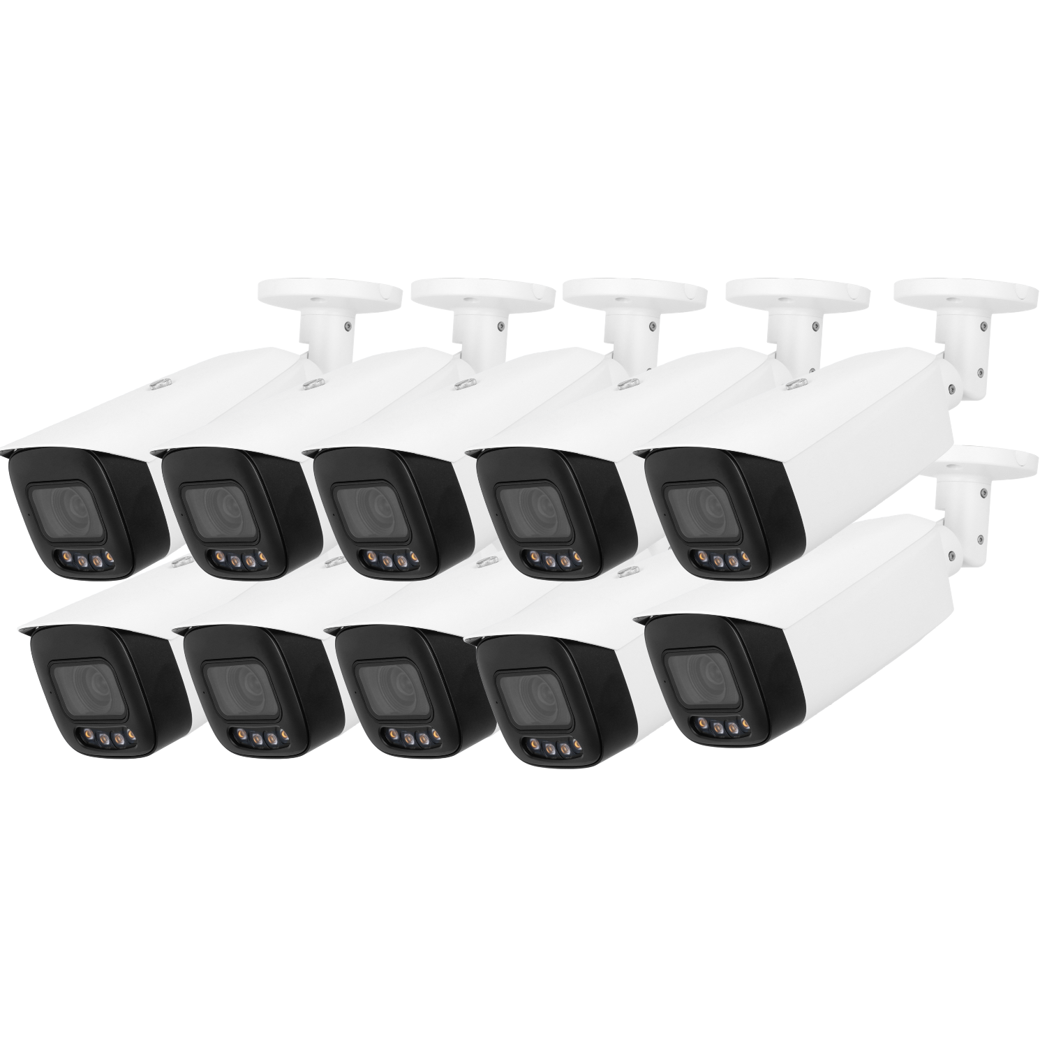 EmpireTech IPC-Color4K-X-S2: 8MP 1/1.2" CMOS Full-color Fixed-focal Warm LED Bullet Camera Kit - Bulk Order (Without NVR) - EmpireTech