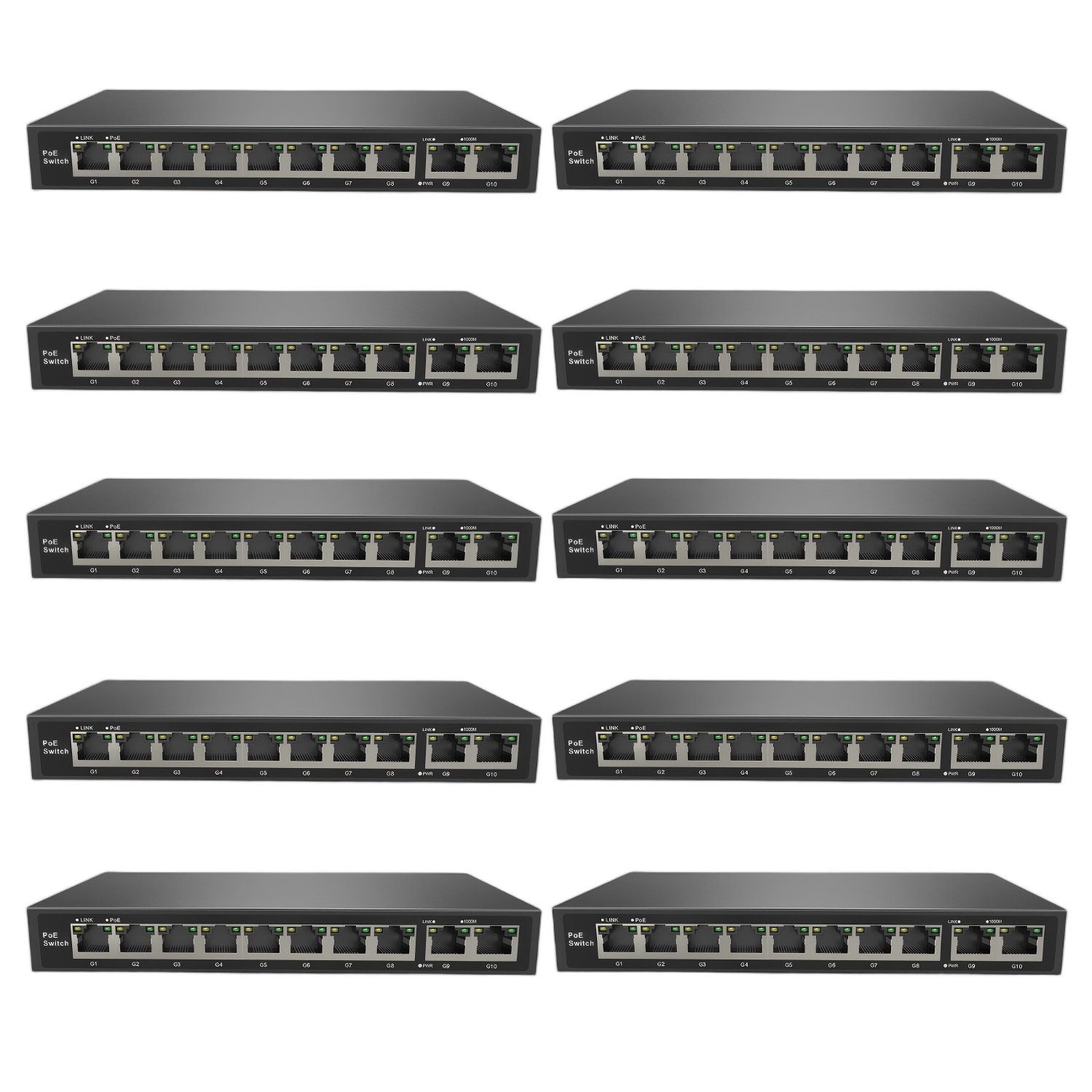 EmpireTech POE8CH-110W Gigabit 10-port PoE switch - EmpireTech