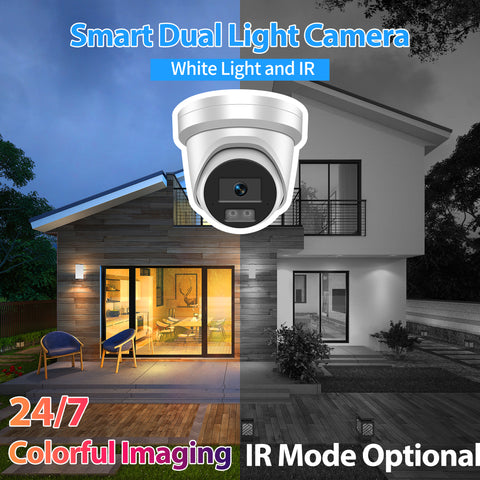EmpireTech IPC-T2347G3-SL 1/1.8"CMOS 4MP Smart Hybrid Light with ColorVu Fixed Turret Network Camera, DS-2CD2347G3-LI(2U)Y