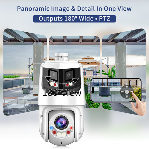 EmpireTech PTZ4E25X-T180 8MP+4MP 25x Starlight TiOC Network Panoramic & PTZ Camera
