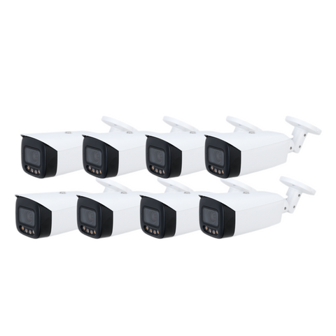 EmpireTech IPC-Color4K-X-S2: 8MP 1/1.2" CMOS Full-color Fixed-focal Warm LED Bullet Camera Kit - Bulk Order (Without NVR) - EmpireTech