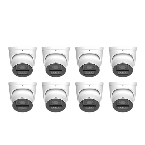 EmpireTech IPC-T54PRO-AS: 1/1.8" CMOS 4MP WizColor Fixed-focal Two-way Talk Turret Camera (Built-in IR and Warm Light LED) Kit - Bulk Order (Without NVR) - EmpireTech