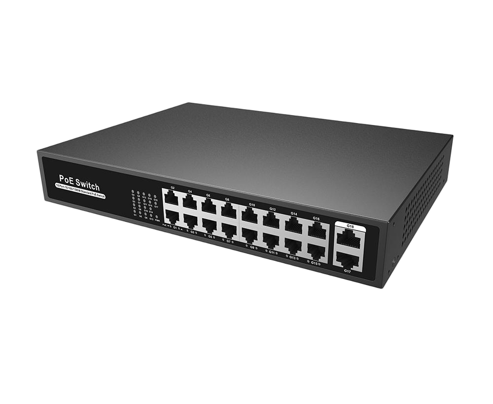 EmpireTech POE16CH-250W Gigabit 18-port PoE switch - EmpireTech