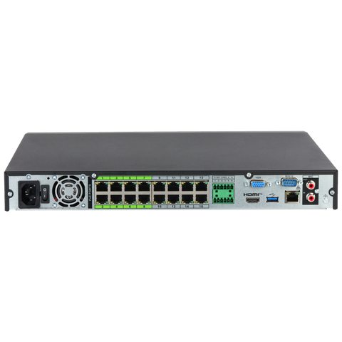 EmpireTech NVR16CH-16P-2AI-S2 16CH 1U 16PoE 2HDDs WizSense Network Video Recorder