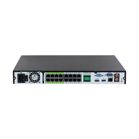 EmpireTech NVR16CH-16P-2AI 16 Channels 1U 16PoE 2HDD Network Video Recorder - EmpireTech