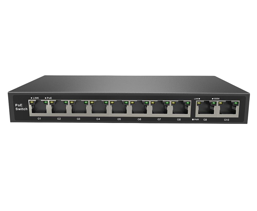 EmpireTech POE8CH-110W Gigabit 10-port PoE switch - EmpireTech