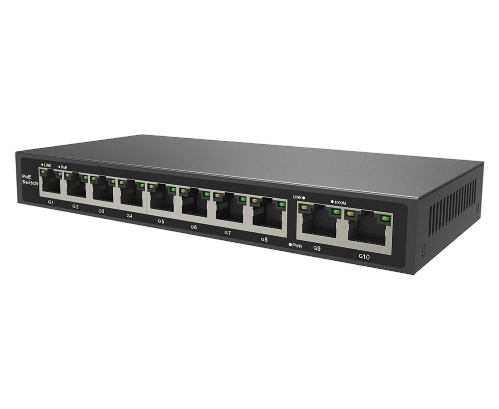 EmpireTech POE8CH-110W Gigabit 10-port PoE switch - EmpireTech