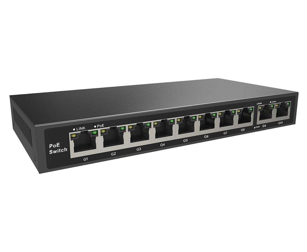 EmpireTech POE8CH-110W Gigabit 10-port PoE switch - EmpireTech